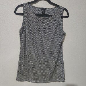 Ann Taylor Tank Top Sleeveless Shirt Small Art Business